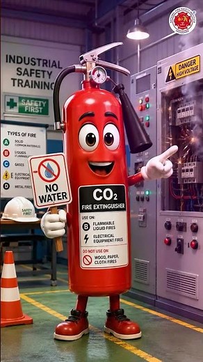 CO₂ Fire Extinguisher Explained | Best for Electrical Fire Safety #shorts