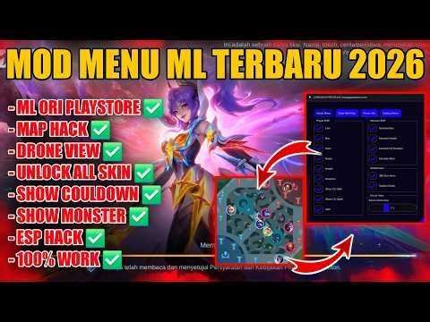 CHEAT ML TERBARU 2026 ANTI BANNED – MOD MENU MAP HACK MOBILE LEGENDS UNLOCK ALL SKIN GRATIS