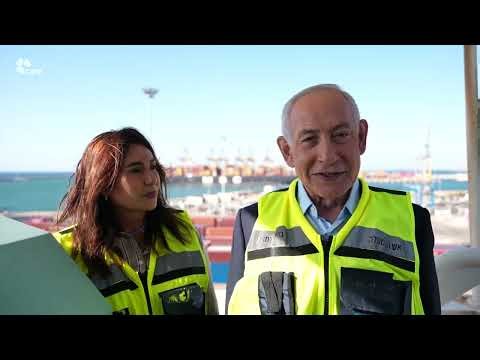 Prime Minister Benjamin Netanyahu at the Port of Ashdod