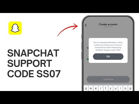 How to Snapchat Support Code ss07