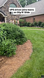 454K reactions · 10K comments | A UPS driver surprised a group of Pennsylvania teens playing on a Slip ‘N Slide when he took them up on their invitation to join them “Sometimes you gotta have fun,” he told the group before heading back to his delivery truck, according to local media. : Robert Stillman via Storyful | FOX 4 News | Facebook