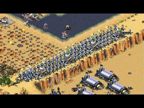Red Alert 2 | Yuri's Revenge | 7 vs 1 - Extreme beta ai - desert showdown - america soviet