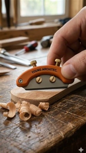Mini Spokeshave 🔧 | Smooth Curved Wood Shaping #minitools #woodworking #wood #tools4life #tools