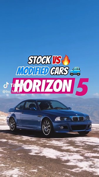 Stock vs modified cars in Forza Horizon 5!#foryoupage #tiktokfyp #tiktok #tiktokviral #bu_forza