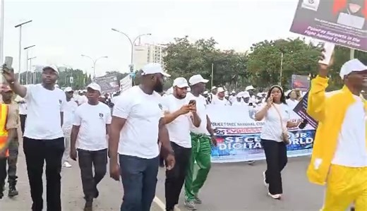 NPF TAKES CYBER CRIME AWARENESS CAMPAIGNS TO ABUJA STREETS The Nigeria Police Force is leading a one-day Cybercrime Awareness Campaign with the theme “Secure Our Digital World." The awareness walk takes off from the Unity Fountain, Abuja, proceeds to the Court of Appeal, and returns to the Unity Fountain — drawing strong public attention to the urgent need for Nigerians to stay safe, responsible, and law-abiding online. The campaign is designed to enlighten the public on online safety, promote r