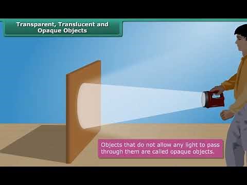 Transparent, Translucent, Opaque Objects