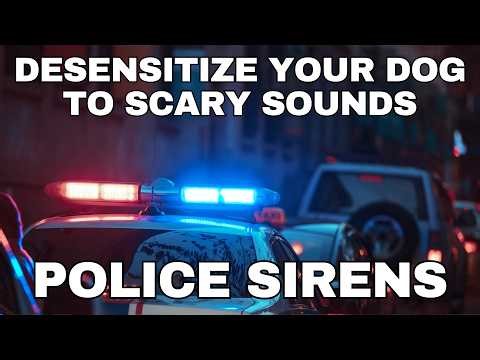Dog Desensitization Sounds for Dogs & Puppies: Police Sirens
