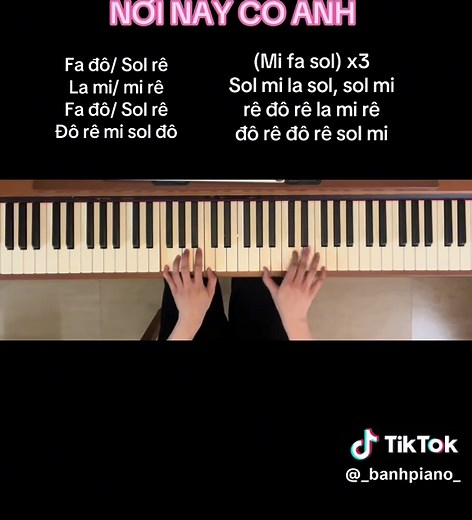Hướng Dẫn Chơi Piano Nơi Này Có Anh