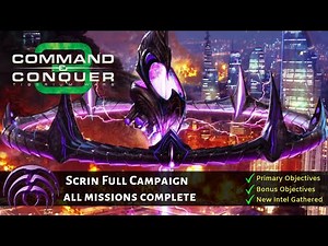 C&C 3: Tiberium Wars - Scrin Full Campaign / All Missions Complete Playthrough Walkthrough Longplay