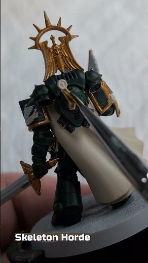 Painting Dark Angels Master Lazarus (Abridged) - #warhammer40k #darkangels