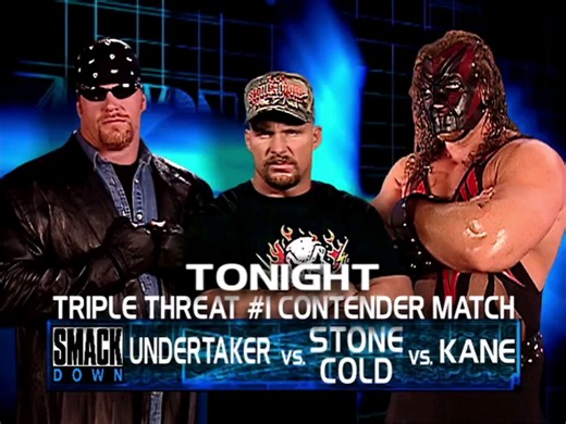 WWF Undertaker vs Kane vs Steve Austin(SmackDown2000.1.5)