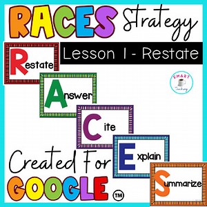 RACES Writing Strategy Lesson 1 for Google Classroom | Restate & Answer