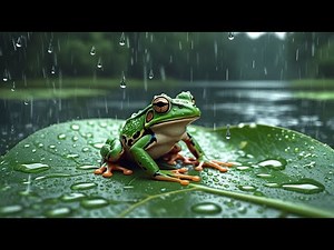 Night Rain with Frog Sounds | Ultimate Relaxing Nature Sounds for Sleep & Stress Relief