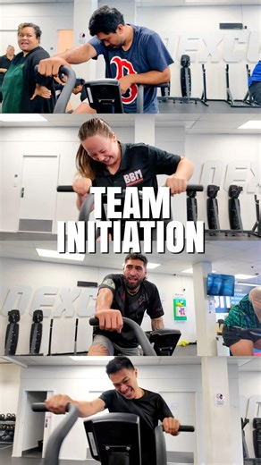 So you want to work at BBM? 🤣 Today we welcomed our new staff the BBM way The meaning behind it is we need to understand the feelings our from members go through when they first start. It’s so important we never forget the struggle . It builds resilience and great duties lol Welcome aboard Brad, Sarah, Will, and Tini. Great effort today 💪🏽💪🏽🙅🏽🙅🏽#bbm #welcome #initiation | Brown Buttabean