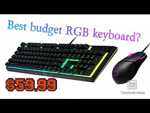 Best BUDGET RGB Keyboard? Coolermaster MS110 Review