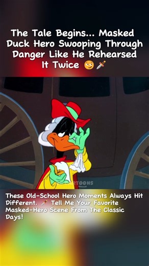 The tale begins… and Daffy transforms into the most dramatic masked hero ever created 😏🗡️ Looney Tunes knew how to make even a swashbuckler feel unhinged in the best way. Love when these classic shorts mix chaos and charm. 💬 Did you grow up watching Daffy’s wild adventures? #daffyadventures #swashbucklerduck #classiclooneytunes [ "The Scarlet Pumpernickel" (1950), from Looney Tunes Cartoon ] . . . . . #looneytunes #scarletpumpernickel #daffyduck #classiccartoons #retroanimation #vintagecartoo