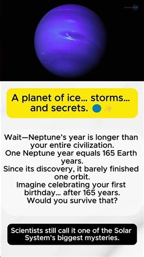 Neptune's Year Length is Absolutely Insane 🌌 #astronomy #space #shorts