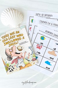 There Was an Old Lady Who Swallowed a Shell Printables