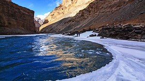 An unusual route to a road-less village