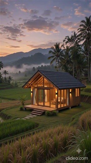 Tropical Wooden House Build in Rice Fields 🌴 | Satisfying ASMR Construction