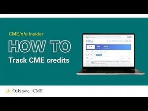 CMEinfo Insider product tutorial: How to track CME credits