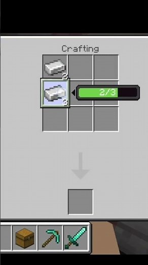 How to make Hopper in Minecraft. #youtube #shorts #minecraft