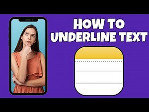 How To Underline Text On The Notes App | Step By Step Guide - Apple Notes Tutorial
