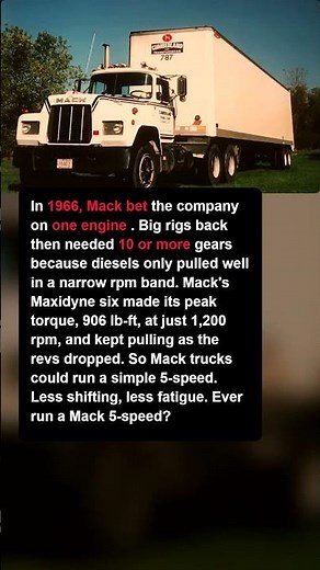 Mack Bet the Company on This One Engine