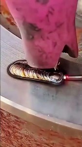 the process of patching iron holes by rewelding