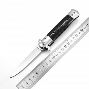 [Hot Item] 9.0 "Automatic Folding Knife Spring Assisted Knives Stiletto Camping Pocket Knife