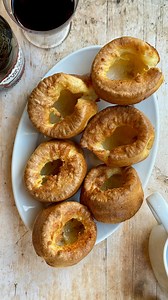 Yorkshire Puddings – recipe below There is nothing better than a Yorkshire pudding with a roast dinner. Crispy at the top and lovely and fluffy at bottom, the perfect vehicle to soak up bucketloads of rich gravy. They are super easy, you want equal quantities of eggs, milk and flour. Start by weighting four medium eggs and go off that weight for you milk and flour. Enjoy x John Makes 12 Yorkshires 4 medium eggs (230g) 230ml whole milk 230g plain flour Neutral oil for cooking Salt 1. Whisk the eg