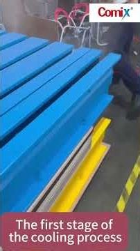 water cooling process of conveyor belt vulcanizer