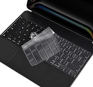 CaseBuy Premium Ultra Thin Keyboard Cover for Apple 13 Inch iPad Air 13 M3 M4(2026) & iPad Pro M5 M4(2025 2024) with Magic Keyboard, 13" iPad Pro Protector Skin Accessories, US Layout