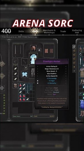 MELEE SORCERER ARENA BUILD | Dark and Darker #gaming #highlights #funny #pvp #shorts #dnd #new