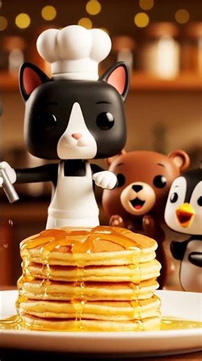 🐱🥞 “Funko Cat Making Giant Pancakes!” 4