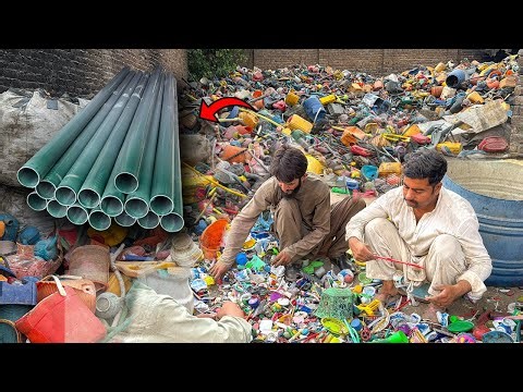 How Millions Waste Plastic Bottles convert into PVC Pipe Through Recycling | Inside Factory