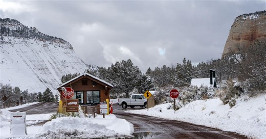 Up to 10 inches of snow possible in parts of Southern Utah, including Zion National Park