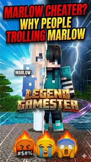 Marlow Cheater or Not 😱🫡 #minecraft #shorts #minecraftfacts