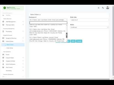 Sales Orders Module | Agriculture Management System SAAS | www.ownitweb.com