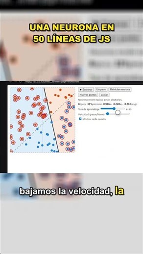 Creé una neurona artificial desde cero con JavaScript puro 🧠⚡