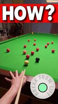 Snooker Practice Break How Did It? 😮 GoPro Headcam POV