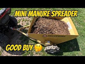 County line Mini manure spreader #manure