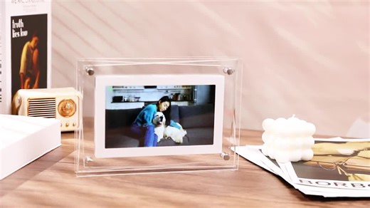 Custom 32GB Acrylic Digital Photo Frame – Personalized Video Picture Frame Gift for Wedding, Anniversary, or Couple Keepsake - Etsy