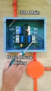 30A Main Breaker Set Up #home #basic #electrical #wiring | Saulo Abel Sayde