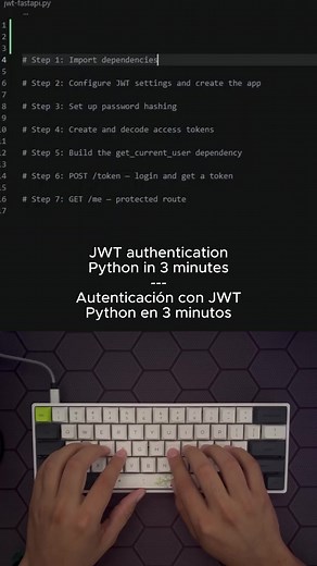 Autenticación JWT con Python: Tutorial Backend