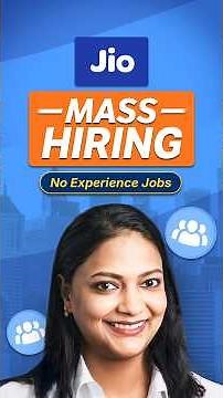 Reliance Jio Mass Hiring 2026 🔥 | Internships & Fresher Jobs | No Experience