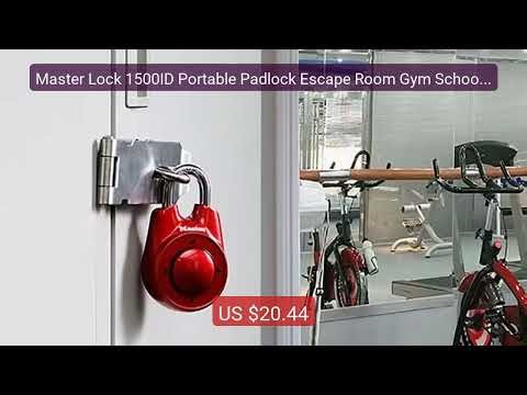 Master Lock 1500ID Portable Padlock Escape Room Gym School Club Cab... — Top Rated 2026 | Buy Now!