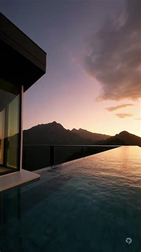 Modern Infinity Pool Villa | Sunset Mountain Views 🌄✨ | InsideOutDesign