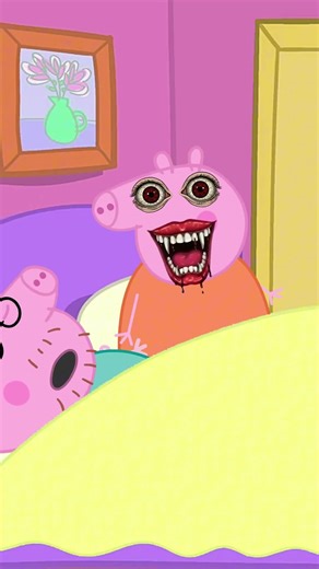 peppa pig horror evil pig scary story #shorts #animation #story #peppapig