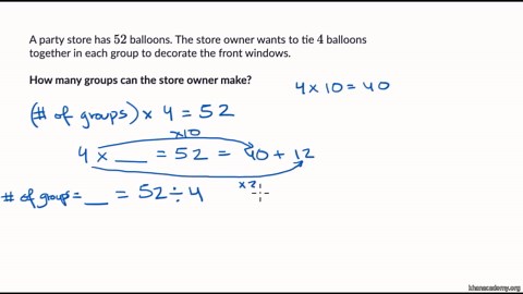 Division word problems within 100: How many groups?